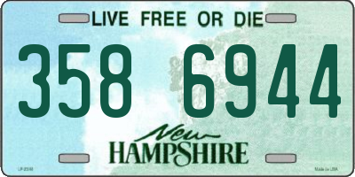 NH license plate 3586944