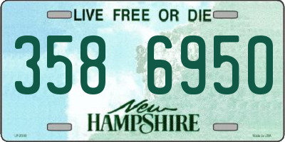 NH license plate 3586950