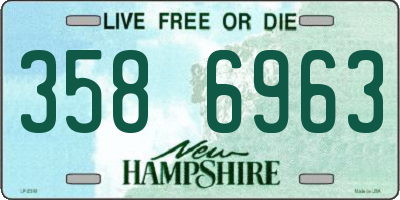 NH license plate 3586963