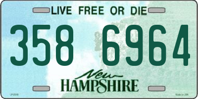 NH license plate 3586964