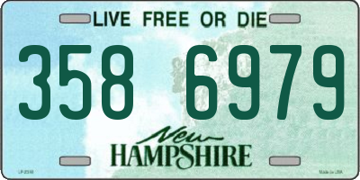 NH license plate 3586979