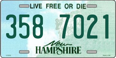 NH license plate 3587021