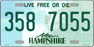 NH license plate 3587055