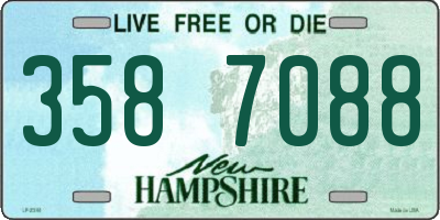 NH license plate 3587088