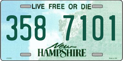 NH license plate 3587101
