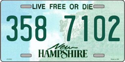 NH license plate 3587102