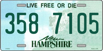 NH license plate 3587105
