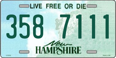 NH license plate 3587111