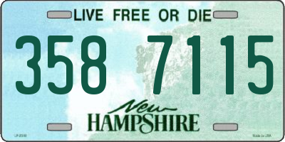 NH license plate 3587115