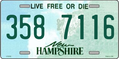 NH license plate 3587116