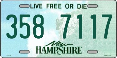 NH license plate 3587117