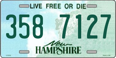 NH license plate 3587127