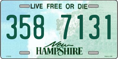 NH license plate 3587131