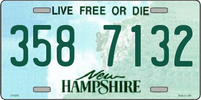 NH license plate 3587132