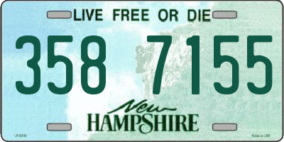NH license plate 3587155