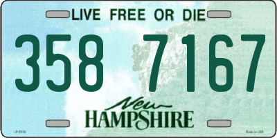 NH license plate 3587167