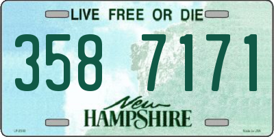 NH license plate 3587171