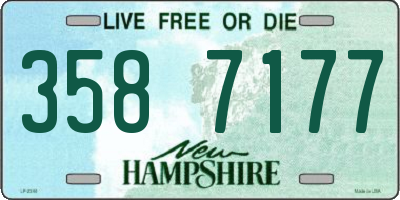 NH license plate 3587177