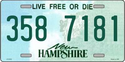 NH license plate 3587181
