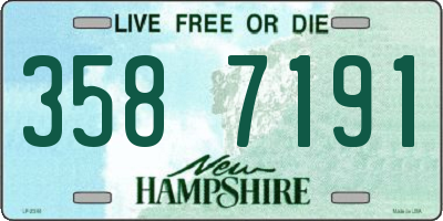 NH license plate 3587191