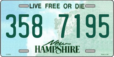 NH license plate 3587195