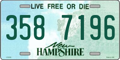 NH license plate 3587196