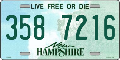 NH license plate 3587216