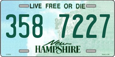 NH license plate 3587227