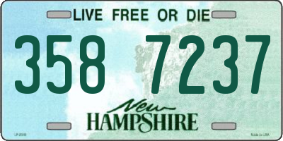 NH license plate 3587237