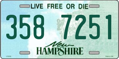 NH license plate 3587251