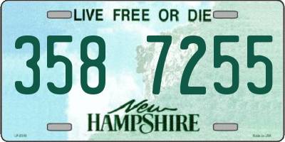 NH license plate 3587255