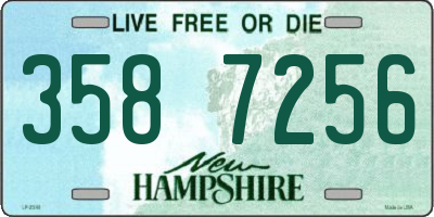 NH license plate 3587256
