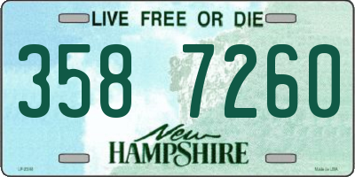 NH license plate 3587260