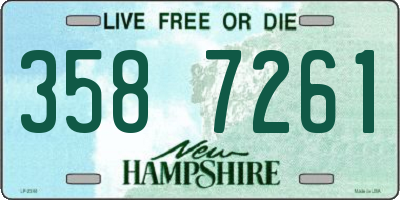 NH license plate 3587261