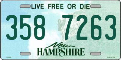 NH license plate 3587263