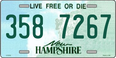 NH license plate 3587267