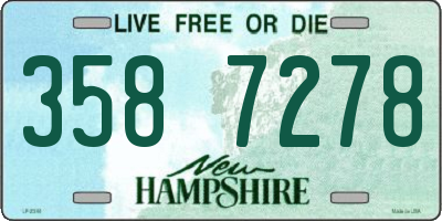 NH license plate 3587278