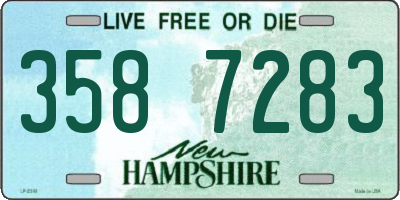 NH license plate 3587283