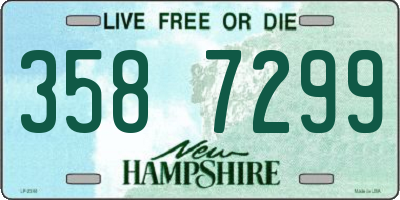 NH license plate 3587299