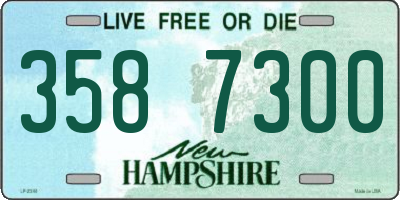 NH license plate 3587300