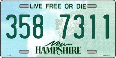 NH license plate 3587311