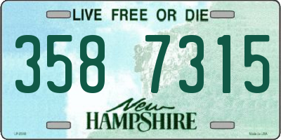 NH license plate 3587315