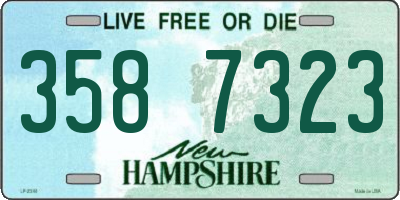 NH license plate 3587323