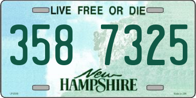 NH license plate 3587325