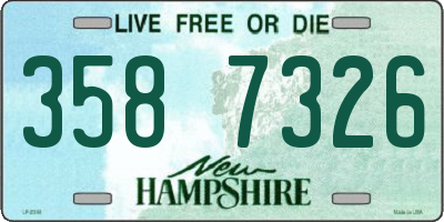 NH license plate 3587326