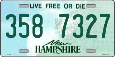 NH license plate 3587327