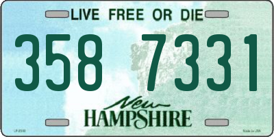 NH license plate 3587331