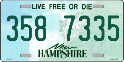 NH license plate 3587335