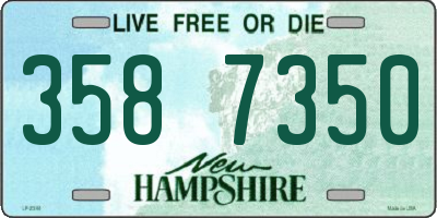 NH license plate 3587350