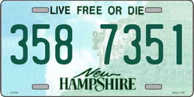 NH license plate 3587351